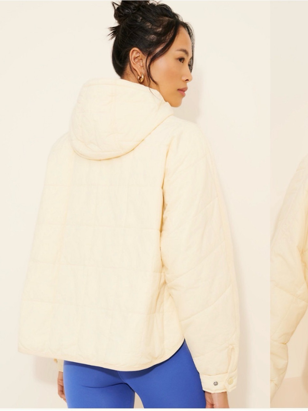 FP Movement by Free People Pippa Cream Pullover Puffer Jacket - Picture 4 of 7